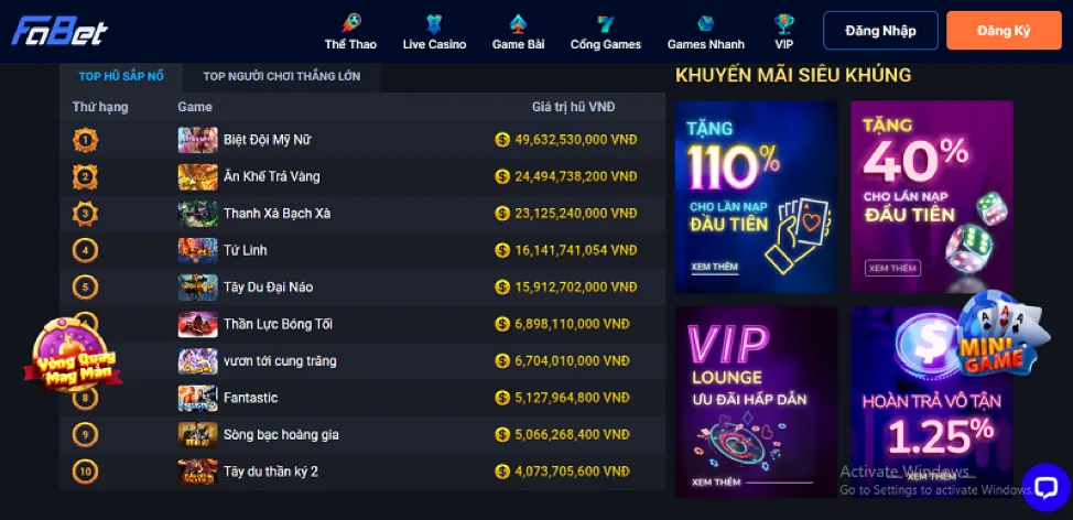 Hình ảnh minh họa trò chơi nổ hũ và bắn cá với tỷ lệ RTP